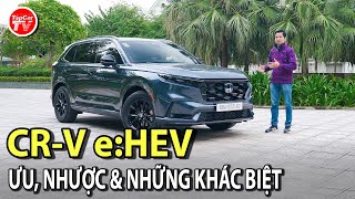 Đánh giá Honda CRV eHEV 2023  Ưunhược điểm và mức tiêu hao khi chạy khắc nghiệt  TIPCAR TV [upl. by Doralin]