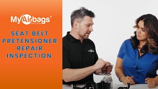 How to Inspect a Seat Belt Pretensioner Repair  MyAirbags [upl. by Jerry638]