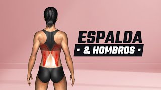 Rutina de Espalda amp Hombros TONIFICADOS en el GYM [upl. by Pitarys]