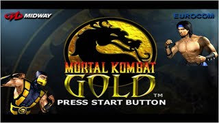 Mortal Kombat Gold  Scorpion Vs Liu Kang  Two Rounds To Win [upl. by Annal]