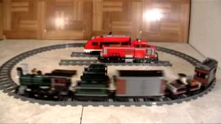 Motorized Lego Lone Ranger Constitution Train 79111 [upl. by Myrwyn74]