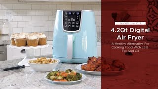 SKY5071 SKY5075 42qt 8in1 Digital NonStick Kitchen Air Fryer [upl. by Alicia102]