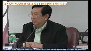 CONG ACOP AYAW MANIWALA SA FINDINGS NG COA [upl. by Calendre]