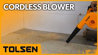 TOLSEN 20V Leaf Cordless Blower 2in1 Jobsite Cordless Blower amp Vacuum [upl. by Eojyllib]