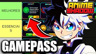 CORRE MELHORES GAMEPASSES F2P E PW2 DO ANIME SHADOW TIER LIST [upl. by Intyre]