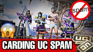 Carding UC Spams🤯 Bgmi carding UC Spams Bgmi in Carding UC ❌🔥bgmi [upl. by Cyb]