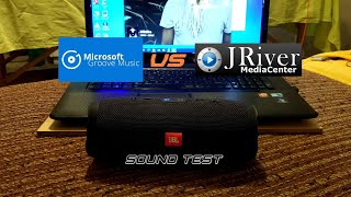 JBL Charge 3  Groove Music vs JRiver Media Center  Sound test [upl. by Isahella244]