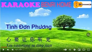 KARAOKE TÌNH ĐƠN PHƯƠNG 1 SONG NGỮ [upl. by Nivar]