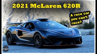 The McLaren 620R is a Pure Homologation Race Car With a License Plate Slicks Optional  Two Takes [upl. by Runstadler]