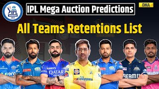 IPL 2025 Retention List Check List Of All The Retained Players Ahead Of The IPL Mega Auction 2025 [upl. by Enitsej]