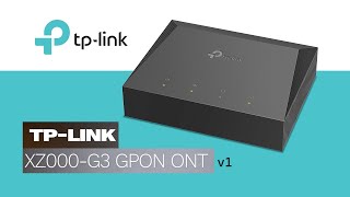 TPLink XZ000G3 v1 GPON Terminal Unboxing and Setup [upl. by Adnirem]