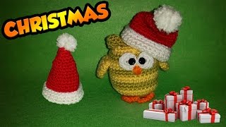 Cappello Babbo Natale Amigurumi Uncinetto Tutorial  Chapéu Papai Noel Croche  Sombrero Santa Claus [upl. by Goulet313]