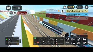 trajet en TGV de paris à haute Picardie trains sim roblox [upl. by Ealasaid]