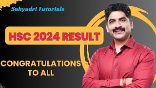 HSC 2024 Result  Congratulations to all  Sahyadri Tutorials [upl. by Nnyllaf]