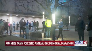 Runners start training for OKC Memorial Marathon [upl. by Alleinnad]