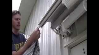 How To Replace and Install Retractable Patio Awning Fabric [upl. by Ardnassac]