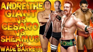 WWE 2K14 André The Giant Vs Cesaro Vs Sheamus Vs Wade Barrett [upl. by Reimer46]