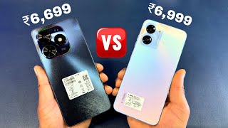 Under 7000 Rupees Smartphone ⚡ Tecno Spark Go 2024 🆚 Lava O1 ⚡ Unboxing amp Comparison [upl. by Wieren368]