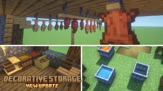 NEW MEGA UPDATE for Decorative Storage Mod  Full Review [upl. by Ymeraj]