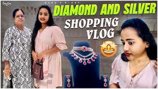 vlog Diamond jewellery shopping VLOG🛍️ with Athamma  Jewellery Shopping Telugu VLOGS Ushasdiary [upl. by Ivonne]