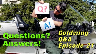 Goldwing QampA Episode 21 Helmet Hair Battery Covers Overheating GL1800 Engine Case Guards [upl. by Julina]