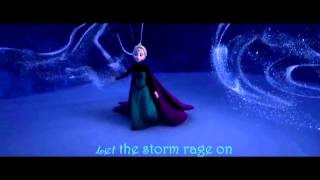 Frozen Let it go  Suéltalo English  Spanish with Lyrics [upl. by Idnahr]