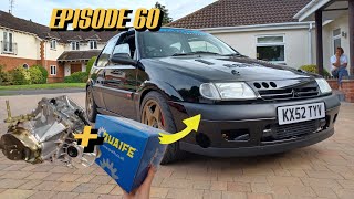 Project 5AXO Ep60  330bhp Citroen Saxo VTS Turbo  Fitting a BE4 QUAIFE ATB differential [upl. by Barabbas298]