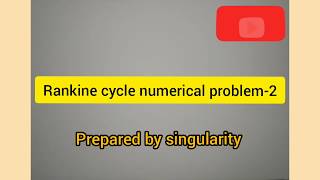 Rankine cycle numerical problem2 using steam table [upl. by Ahsemac]