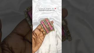 Thread bangles 💕💗 threadbangles silkthreadbanglesmaking silktheradbangles banglesmaking diy [upl. by Ttreve144]