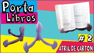 DIY ✔★ATRIL DE LIBROS✔PORTA LIBROS✔FACIL♥ paso a paso♥Vídeo 2★Abbyhontas [upl. by Phaidra]