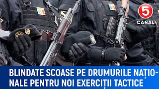 Blindate scoase pe drumurile naționale pentru noi exerciții tactice [upl. by Hatti]