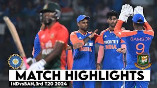 India vs Bangladesh 3rd T20 Highlights 2024  India vs Bangladesh  IND vs BAN 3rd T20 Highlights [upl. by Evelin336]