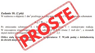 PROSTY SPOSÓB NA PROSTĄ STAŁĄ RÓWNOWAGI W 1117 SEKUNDY  Chemia CKE 2013 Maj PR Zadanie 10 [upl. by Gothard]