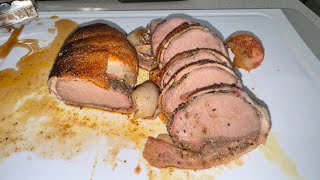 Smoked Bacon Wrapped Venison Backstrap in Pit Boss Copperhead [upl. by Morley]