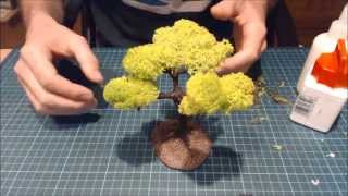 Realistic Scenic Trees  Basic Lichen Foliage Technique [upl. by Baillieu]