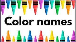 5 color names with spellings with pictures without music [upl. by Endres551]