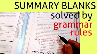 IELTS READING TIPS  SUMMARY  USING grammar rules [upl. by Eteragram]