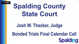 Spalding County State Court Live Stream [upl. by Wyck]