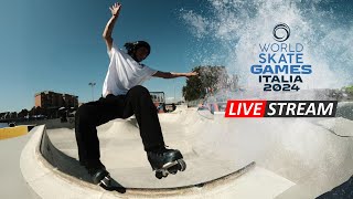 World Skate Games Italia 2024 Rollerblading Park Finals  Live Stream [upl. by Whitford]