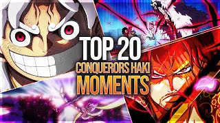 EPIC Top 20 CONQUERORS HAKI Moments in One Piece The Ultimate Ranking [upl. by Eilarol]