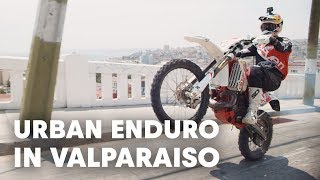 Riding Up An Urban MTB Downhill Course  Red Bull Valparaiso Cerro Abajo [upl. by Oca]