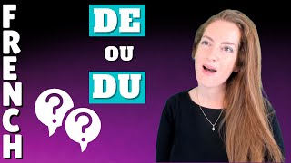 Préposition DE ou article partitif DU  Leçon de français  FRENCH LESSON [upl. by Auliffe113]