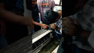 AC repairing course practical call 9990 879 879 [upl. by Annoynek652]