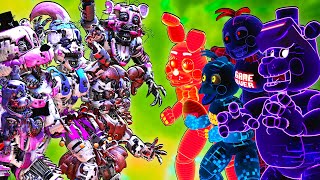 SFM FNaF Nightmare SL vs Arcade Mayhem [upl. by Iaras]