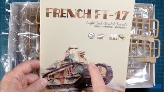 Meng FT17 Part 1 Box Open Review and Assembly [upl. by Ierna]