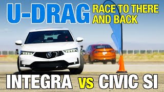 UDRAG Acura Integra vs Honda Civic Si [upl. by Glogau]