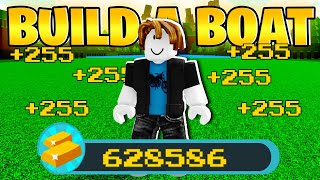 How I Made 600K On A Brand New Account  Build A Boat Roblox [upl. by Ailaroc204]