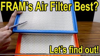 Which Car Air Filter is Best Lets find out Fram KampN Wix Purolator amp AC Delco showdown [upl. by Ralyat]