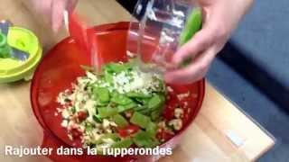 Recette Tupperware facile et rapide de salade de quinoa pomme verte et menthe [upl. by Eiramlatsyrc]