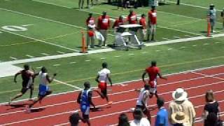 Sheroid Evans amp Jaylon Hicks 2010 Texas 5A Region III Boys 100 Dash Championship Race [upl. by Rosabella769]